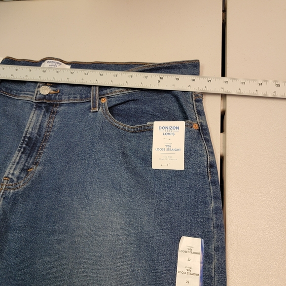 Denizen From Levi's Vintage 90s Loose Straight Jeans Size 22W - Picture 7 of 8